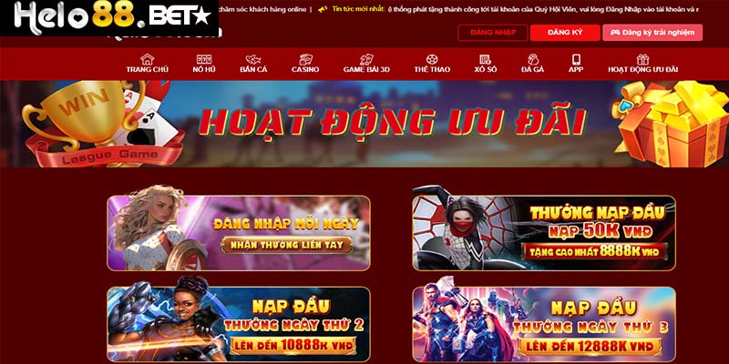 Helo88 Nhà Cái Cá Cược Thể Thao Trực Tuyến Uy Tín 2024